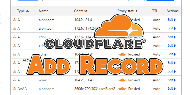 How to delete cloudflare records