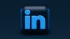 The LinkedIn logo with a black background.
