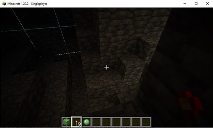 Minecraft; finding slimes in a deep biome on desktop.