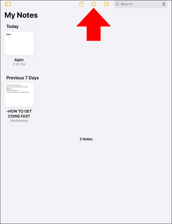 iOS Notes App; convert or cancel.