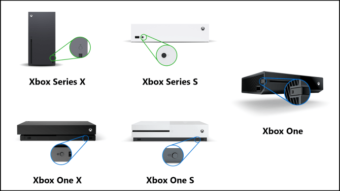 Xbox pairing buttons
