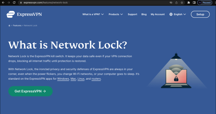 ExpressVPN network lock