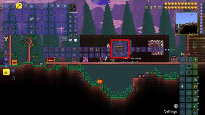 Locating the Sawmill in the Crafting Menu in Terraria