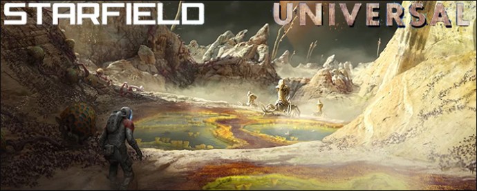 Exploring a planet while highlighting the Raised Universal trait in Starfield