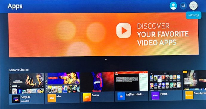 Samsung TV Netflix Apps Settings Icon