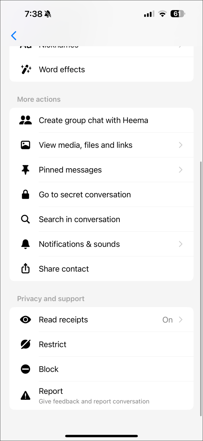 Notifications and sound in Messenger