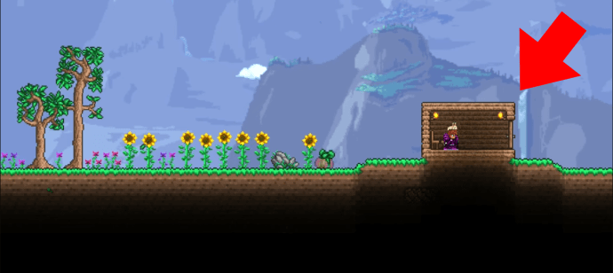 Building a house in Terraria